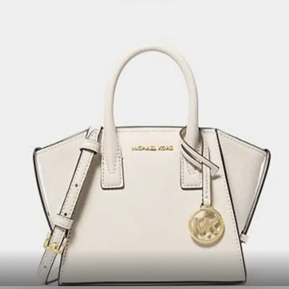 Michael Kors - Avril Extra-Small Leather Crossbody Satchel Light Cream       NWT - Picture 3 of 15